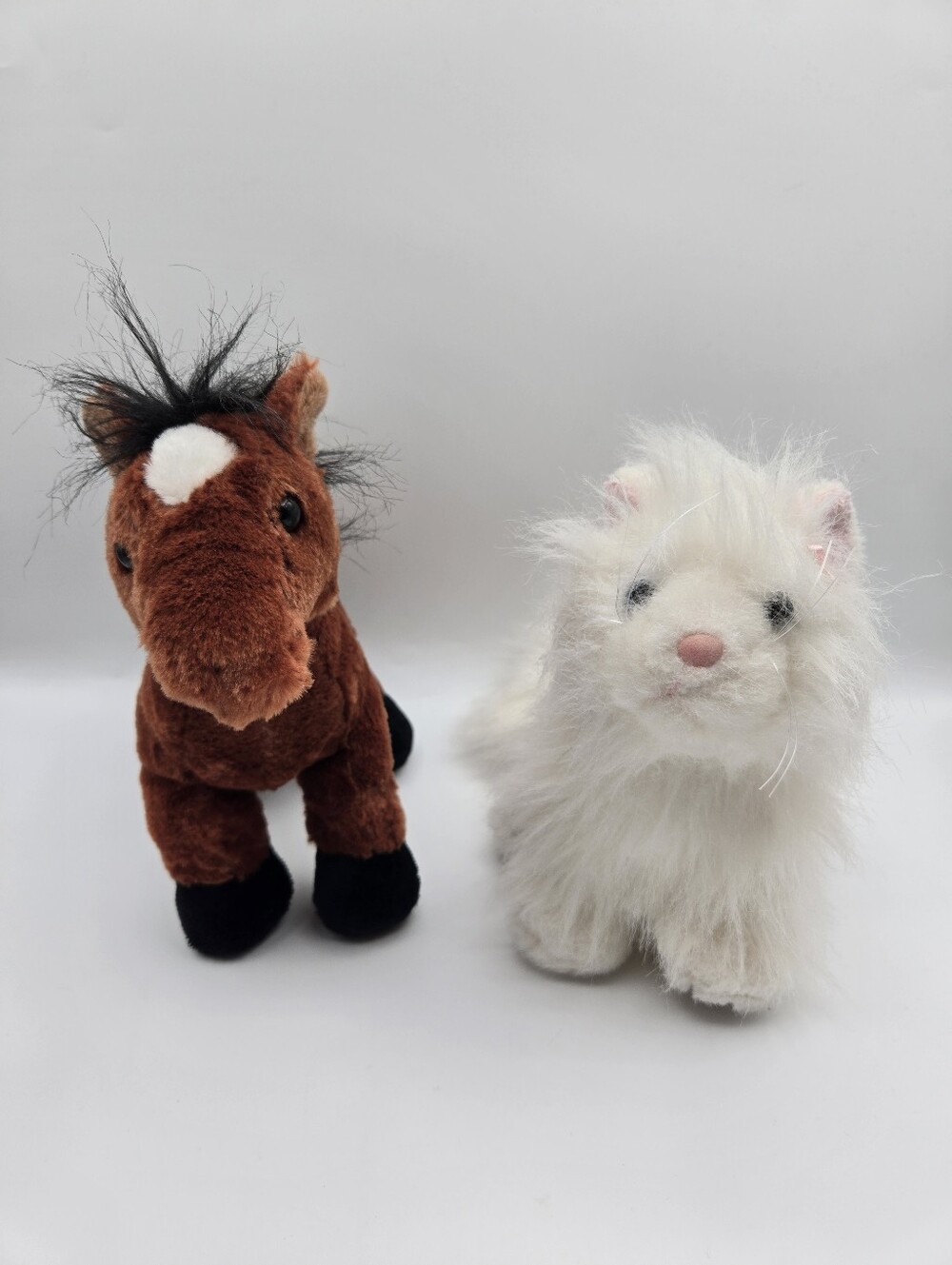 GANZ Webkins Bundle Of 2 Plush Stuffed Animal Persian Cat Arabian Horse NO CODE
